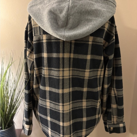 Active USA Plaid Long Sleeve Hoodie Size S - Picture 3 of 15